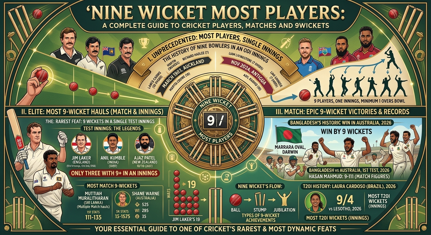 Nine Wicket Most Players: A Complete Guide to Cricket Players